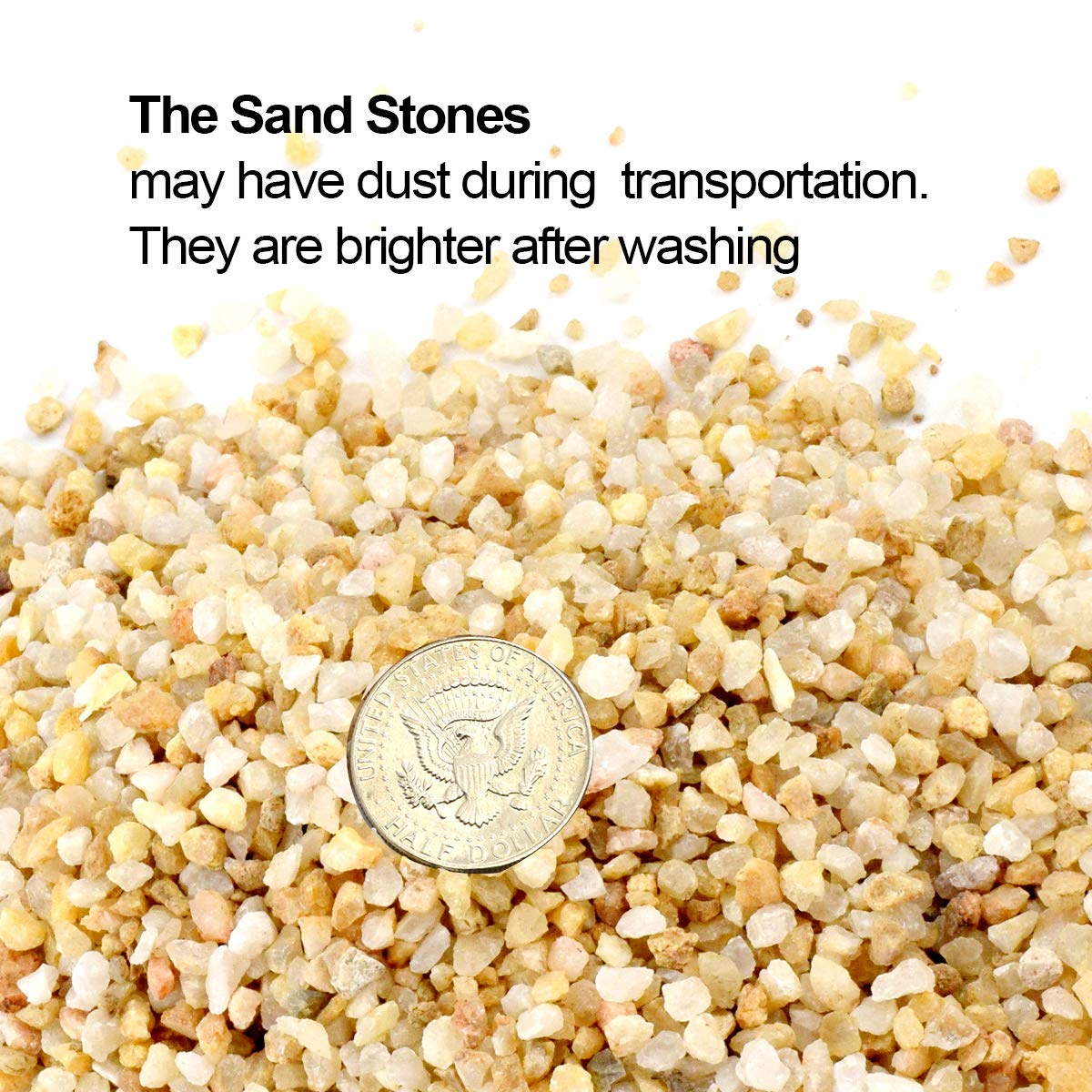 TOYPOPOR coarse silica sand adds rugged texture for cactus displays.