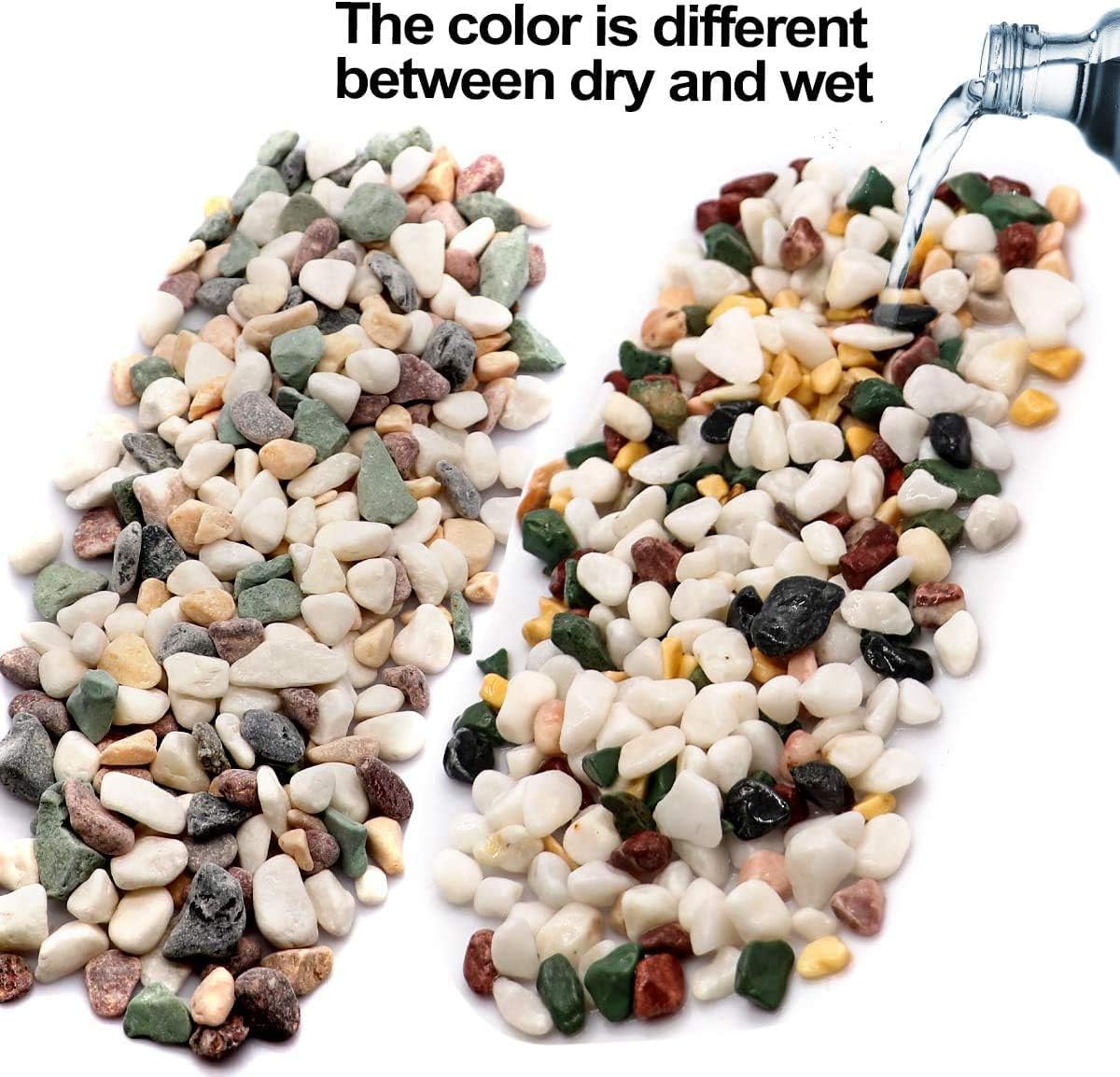 TOYPOPOR color-fast stones resist fading in outdoor setups and aquariums