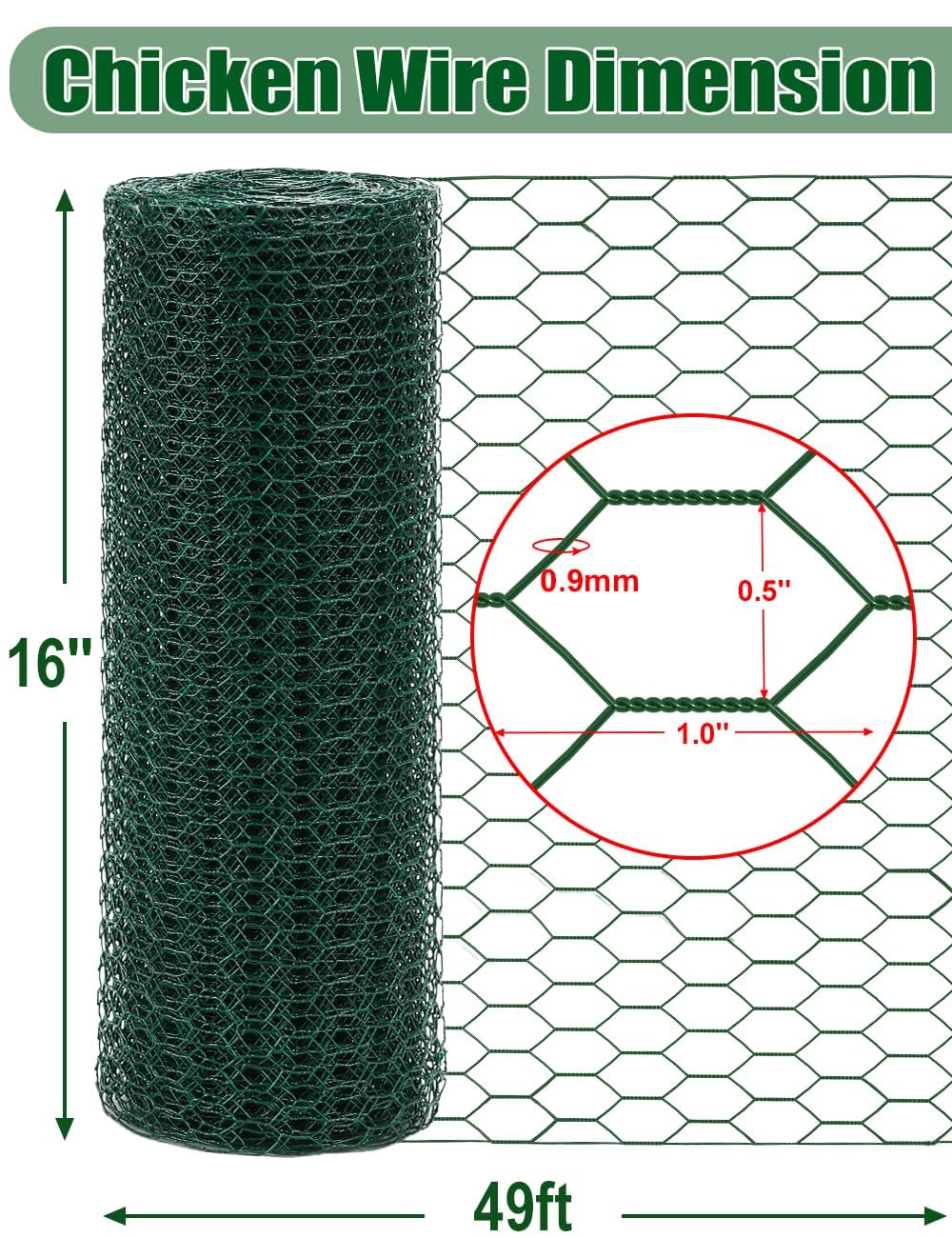 TOYPOPOR PVC-coated garden netting for outdoor durability
