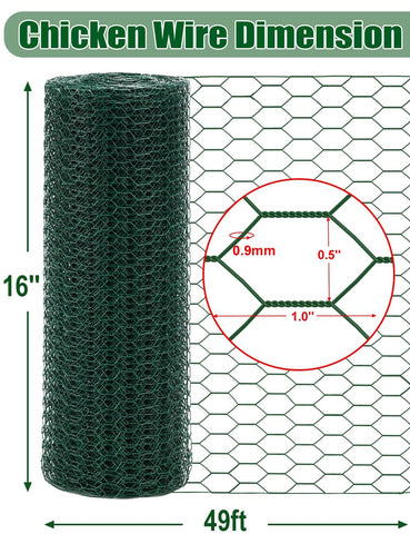 TOYPOPOR PVC-coated garden netting for outdoor durability