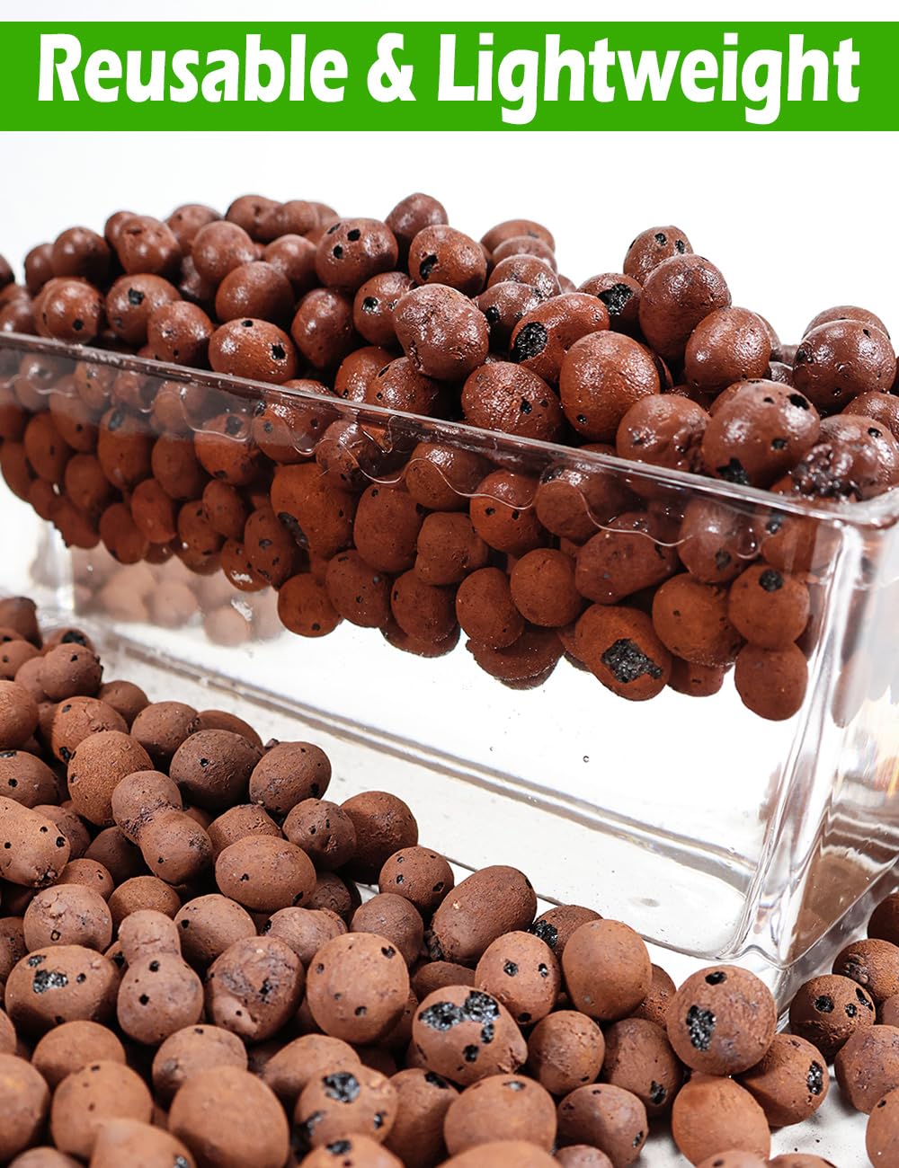 TOYPOPOR Leca clay pebbles illustrate moisture storage and slow nutrient release for root care