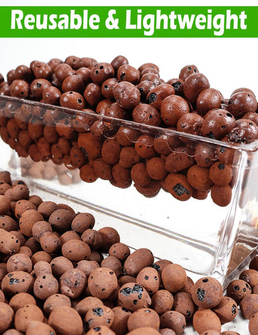 TOYPOPOR Leca clay pebbles illustrate moisture storage and slow nutrient release for root care