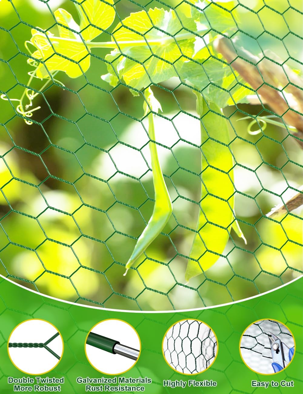 TOYPOPOR outdoor garden fence setup for pets and poultry