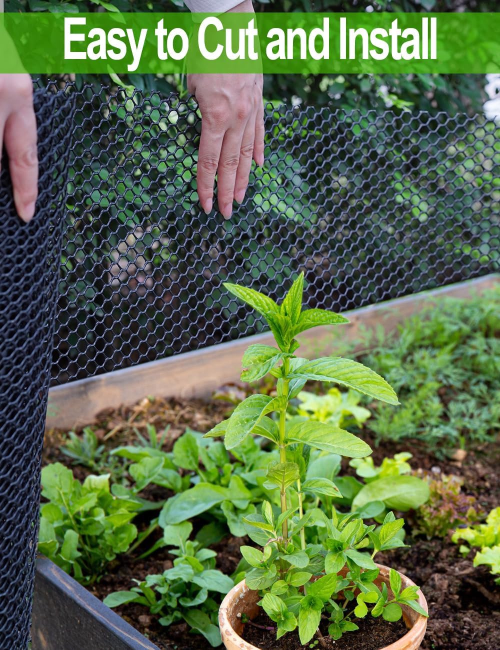 TOYPOPOR keeps pets contained while protecting flower beds.