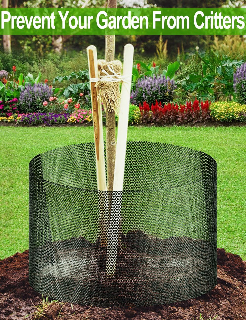 TOYPOPOR rustproof plastic mesh offers durable outdoor use.