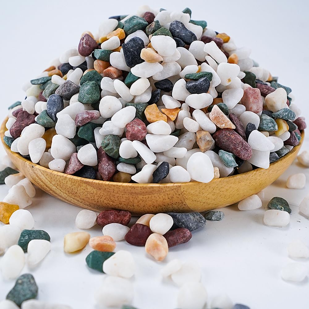 TOYPOPOR succulent gravel 1/5 inch enhances drainage and pots' visual appeal