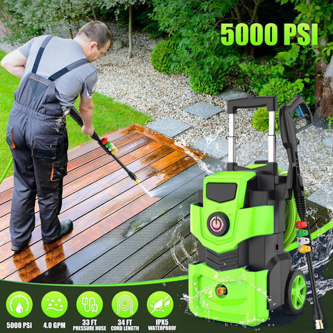 Toyqqeow four quick-connect nozzles enable versatile outdoor cleaning