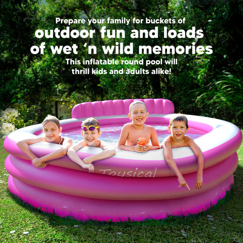 Toysical quick setup inflates in minutes for instant backyard play.