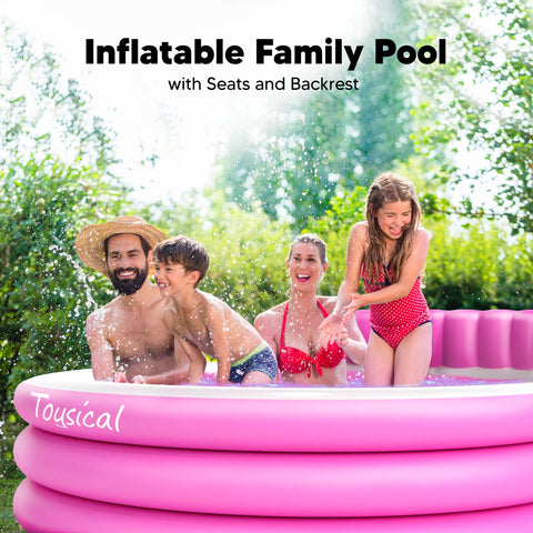 Toysical round lounge pool suitable for kids and adults during sunny days.