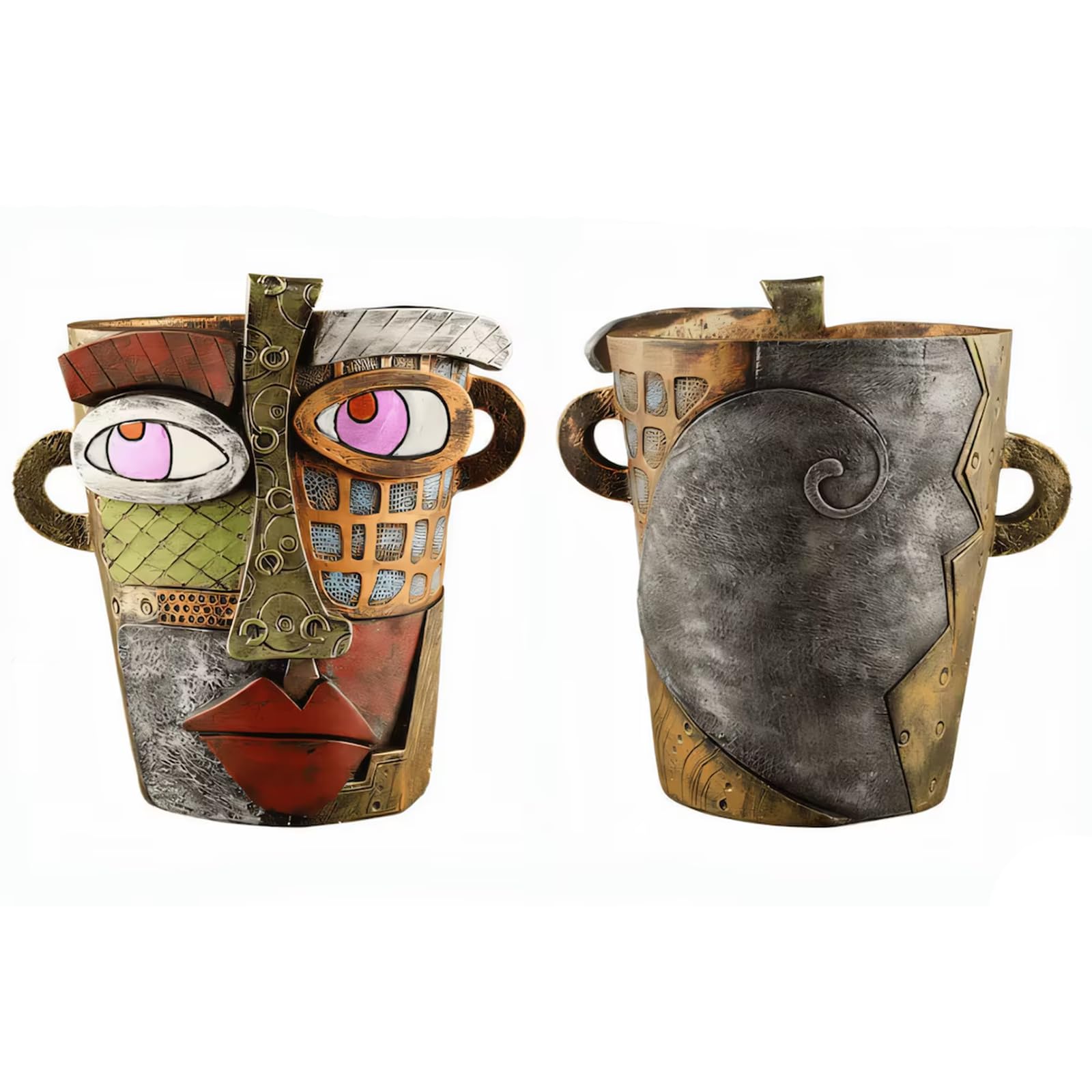 TOZLU retro big face container offers nostalgic charm and plant-friendly form.