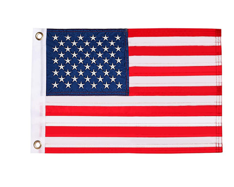 TPFEYEN American flag 12x18 with embroidered stars for outdoors