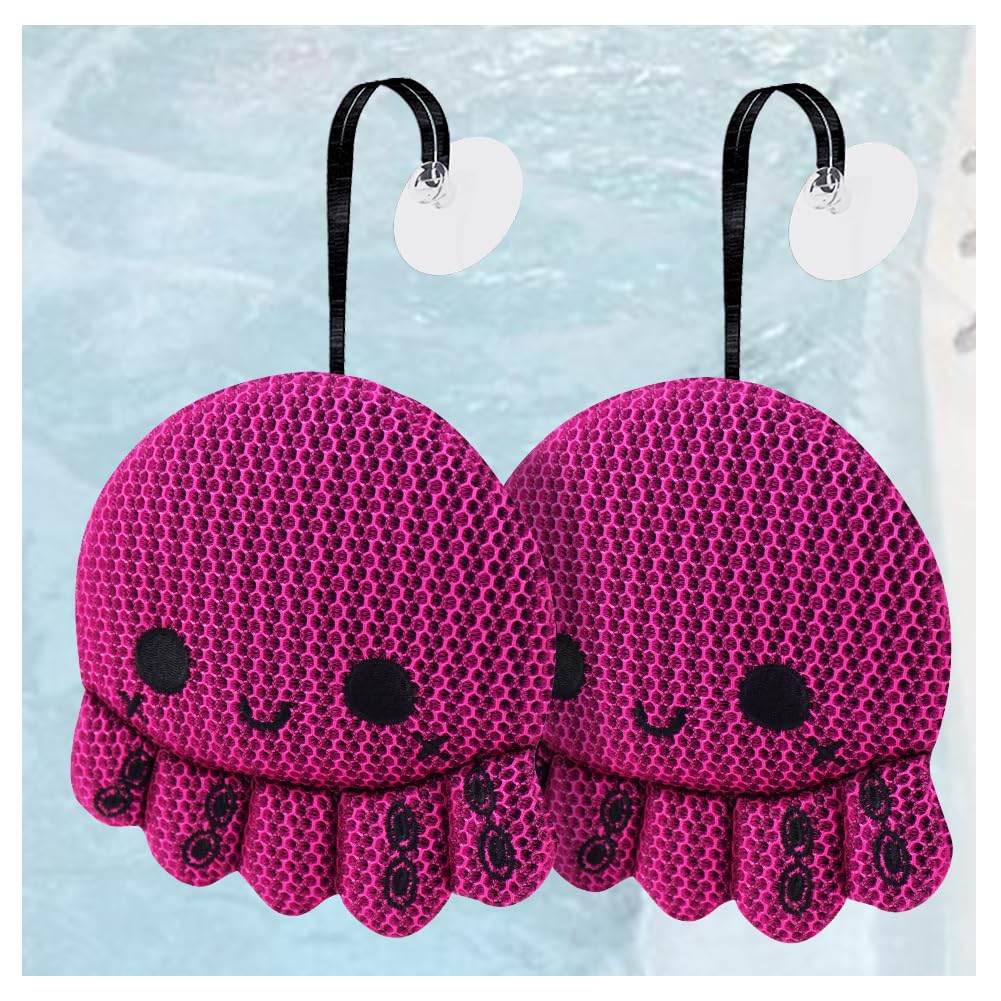 TPmax hot tub scum absorber in octopus shape traps oils for a cleaner spa.