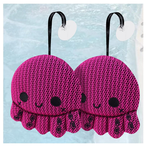 TPmax hot tub scum absorber in octopus shape traps oils for a cleaner spa.
