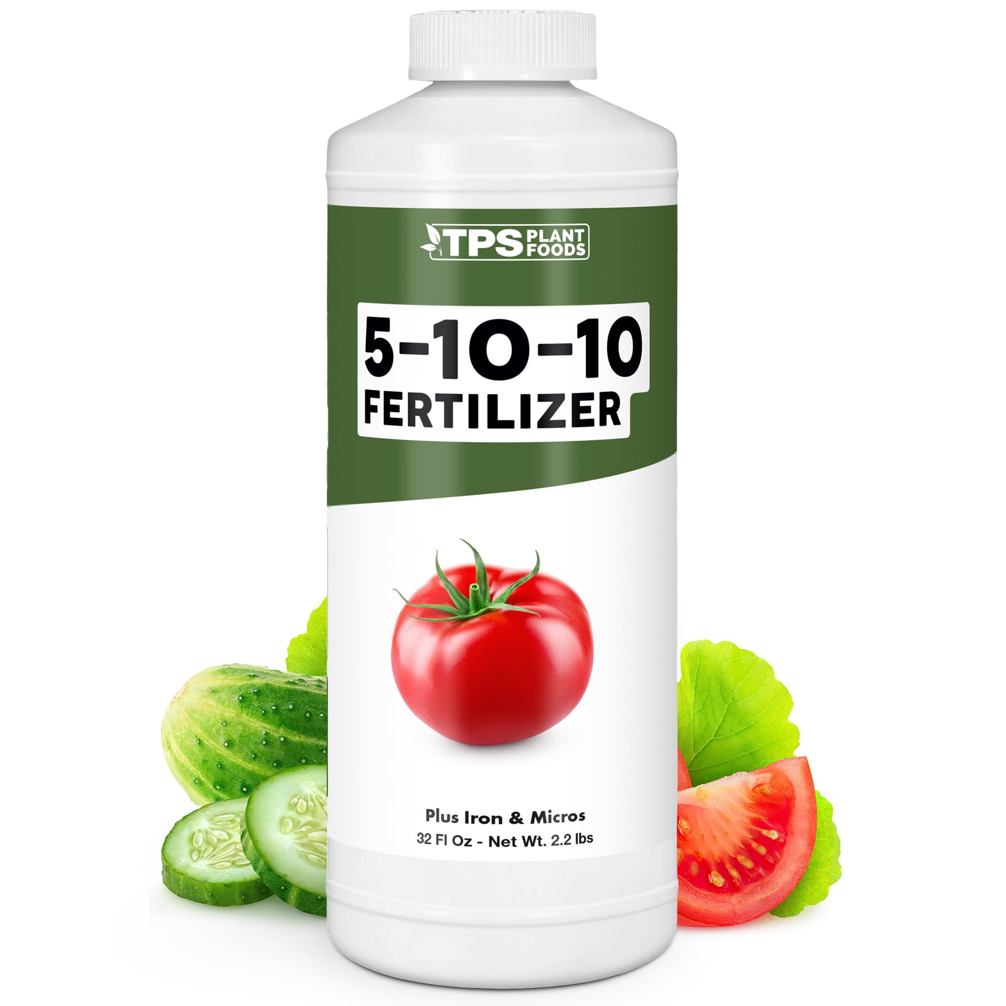 TPS NUTRIENTS 5-10-10 fertilizer bottle supports vibrant blooms and strong root growth
