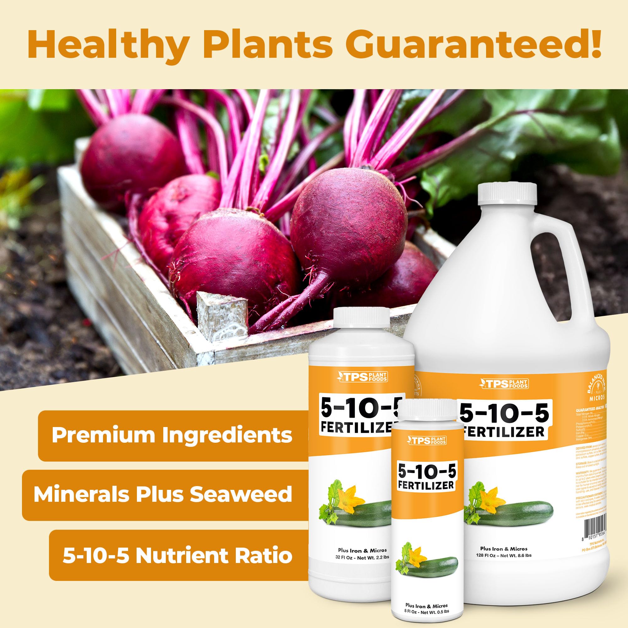 TPS NUTRIENTS 5-10-5 container sprayer use for targeted feeding