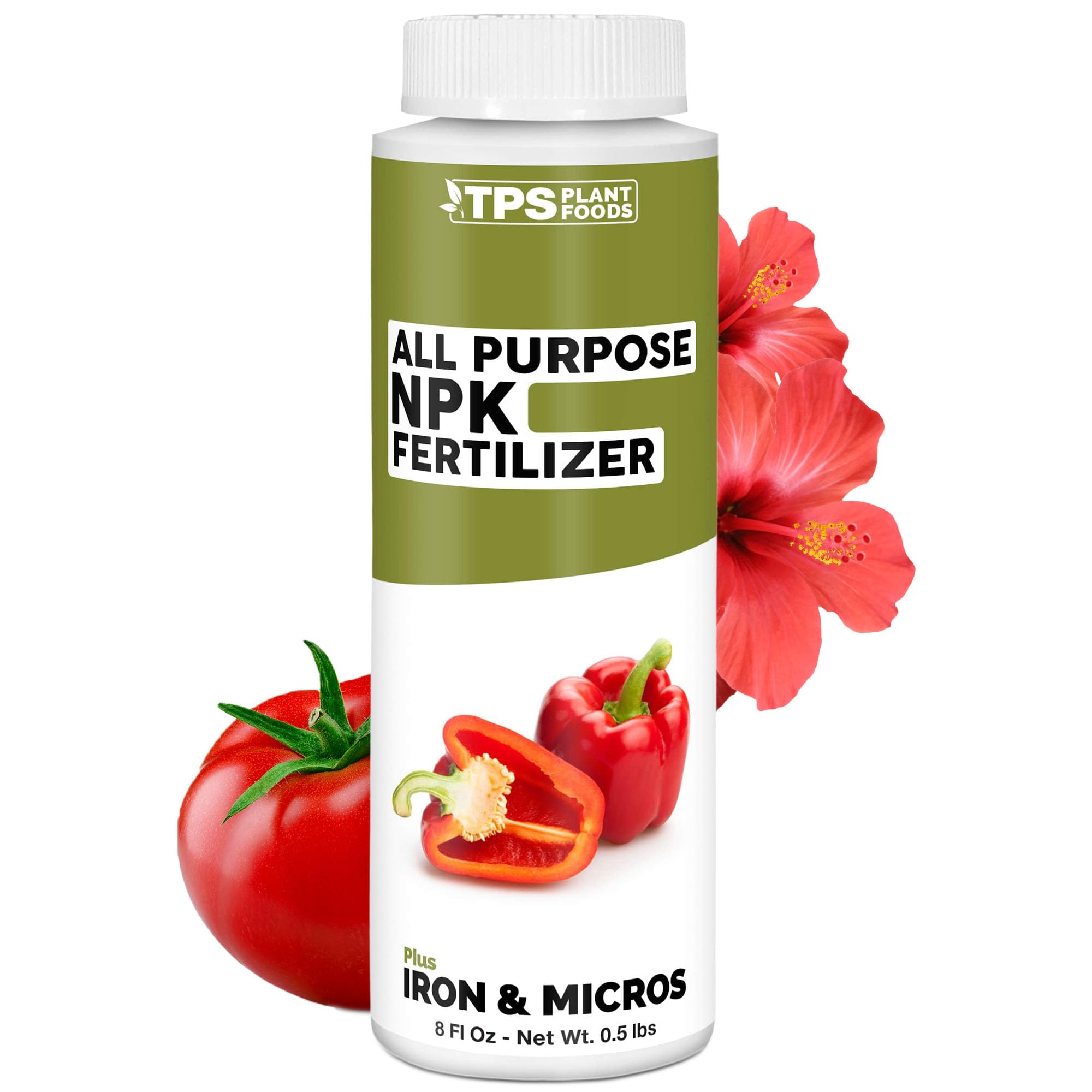 TPS NUTRIENTS all-purpose fertilizer bottle offering balanced nutrition for thriving plants.