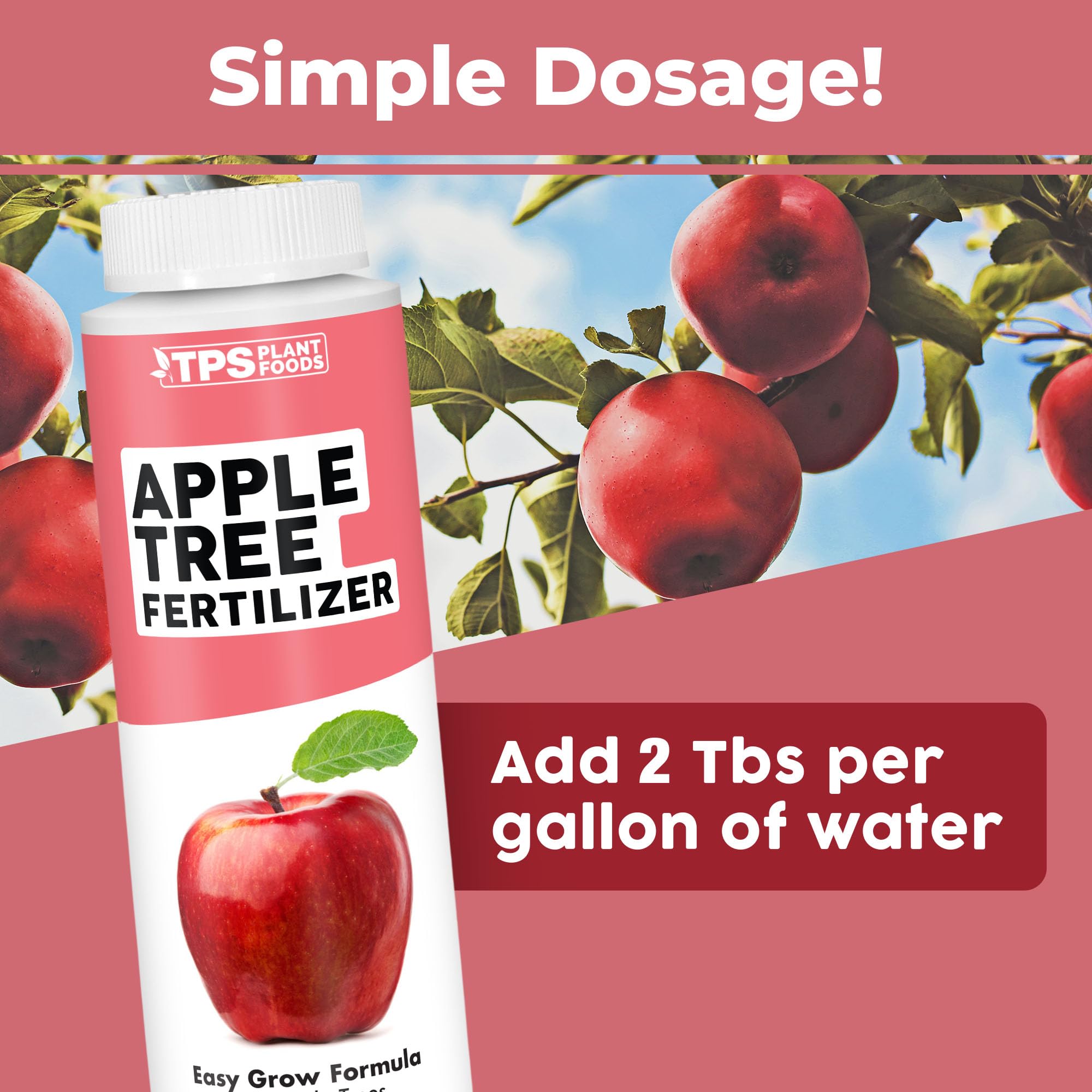 TPS NUTRIENTS Apple Tree Fertilizer in garden promotes fruit development