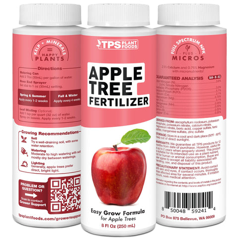 TPS NUTRIENTS Apple Tree Fertilizer backyard orchard setup demonstrates simple care