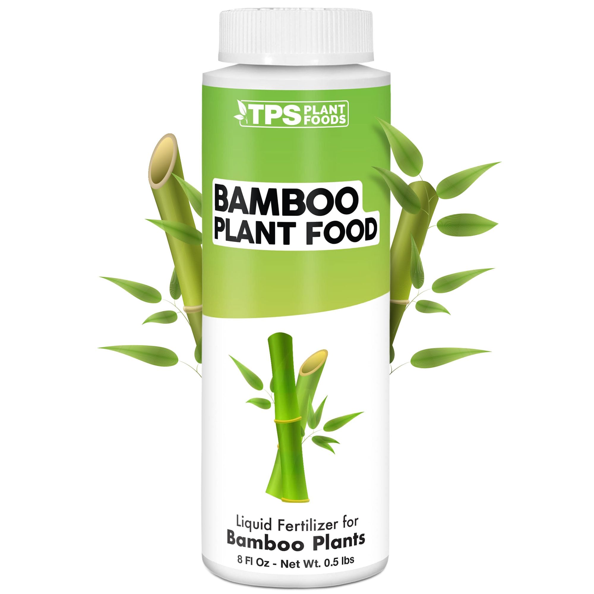 TPS NUTRIENTS Bamboo Plant Food bottle pouring to support fast uptake in bamboo