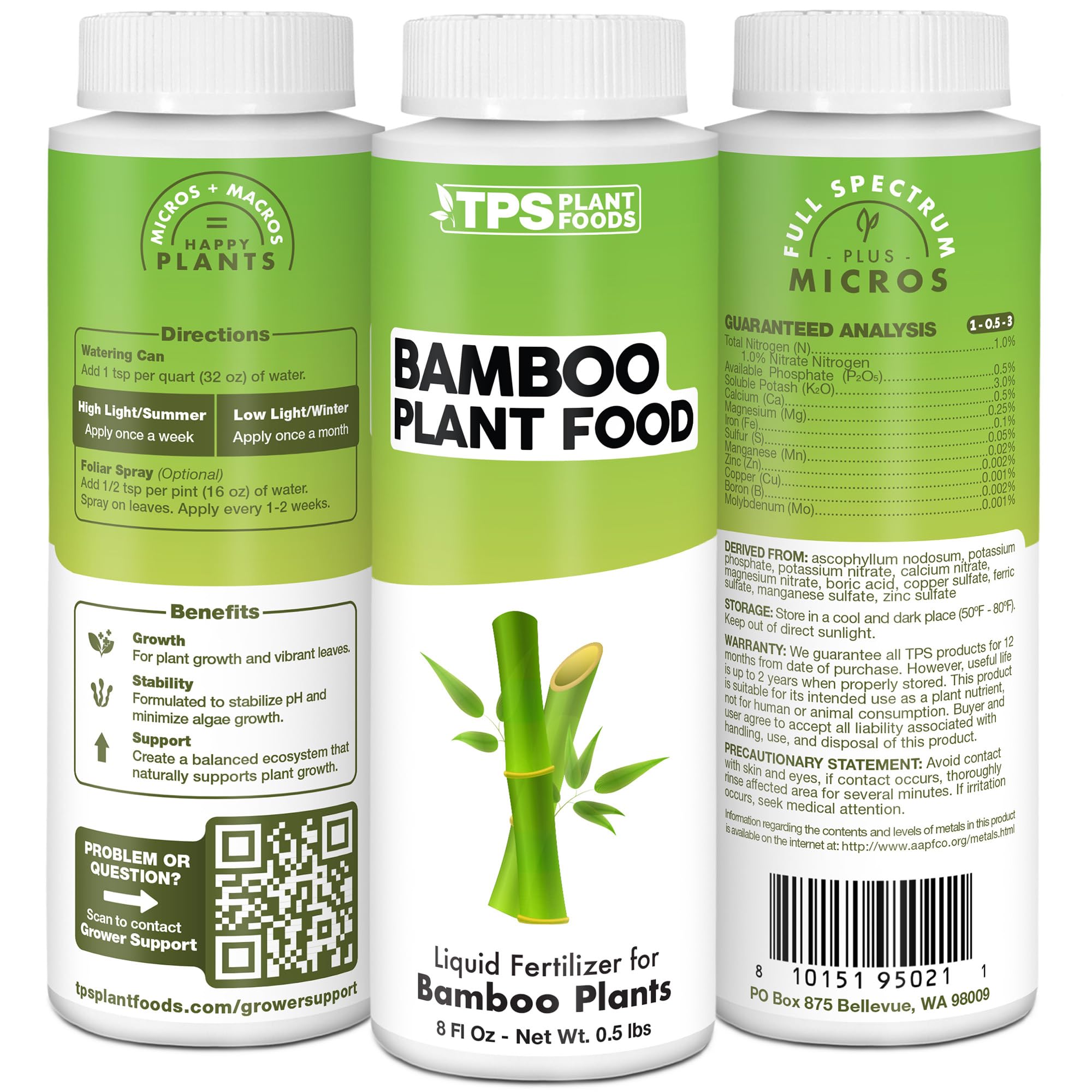 TPS NUTRIENTS Bamboo Plant Food used in an outdoor garden for healthy bamboo growth