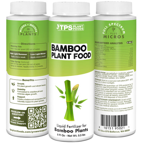 TPS NUTRIENTS Bamboo Plant Food used in an outdoor garden for healthy bamboo growth
