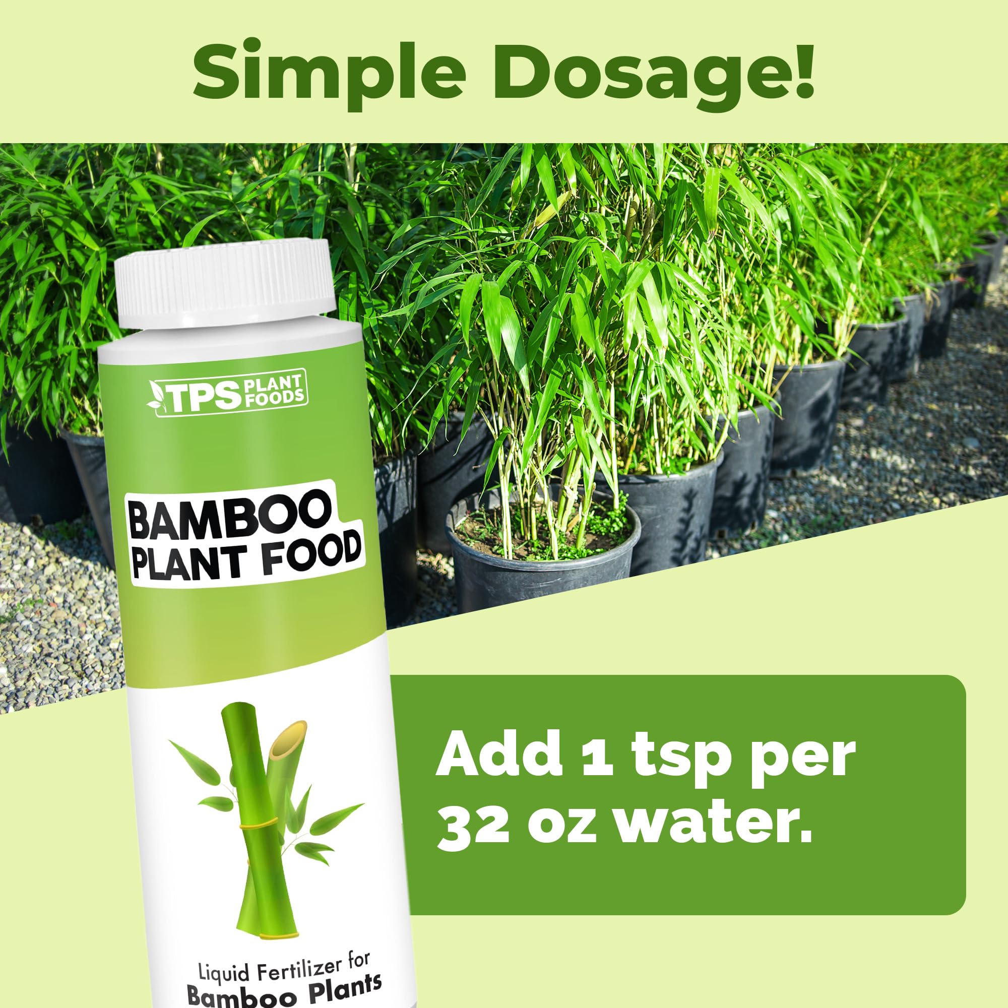 TPS NUTRIENTS Bamboo Plant Food encourages strong root development in bamboo