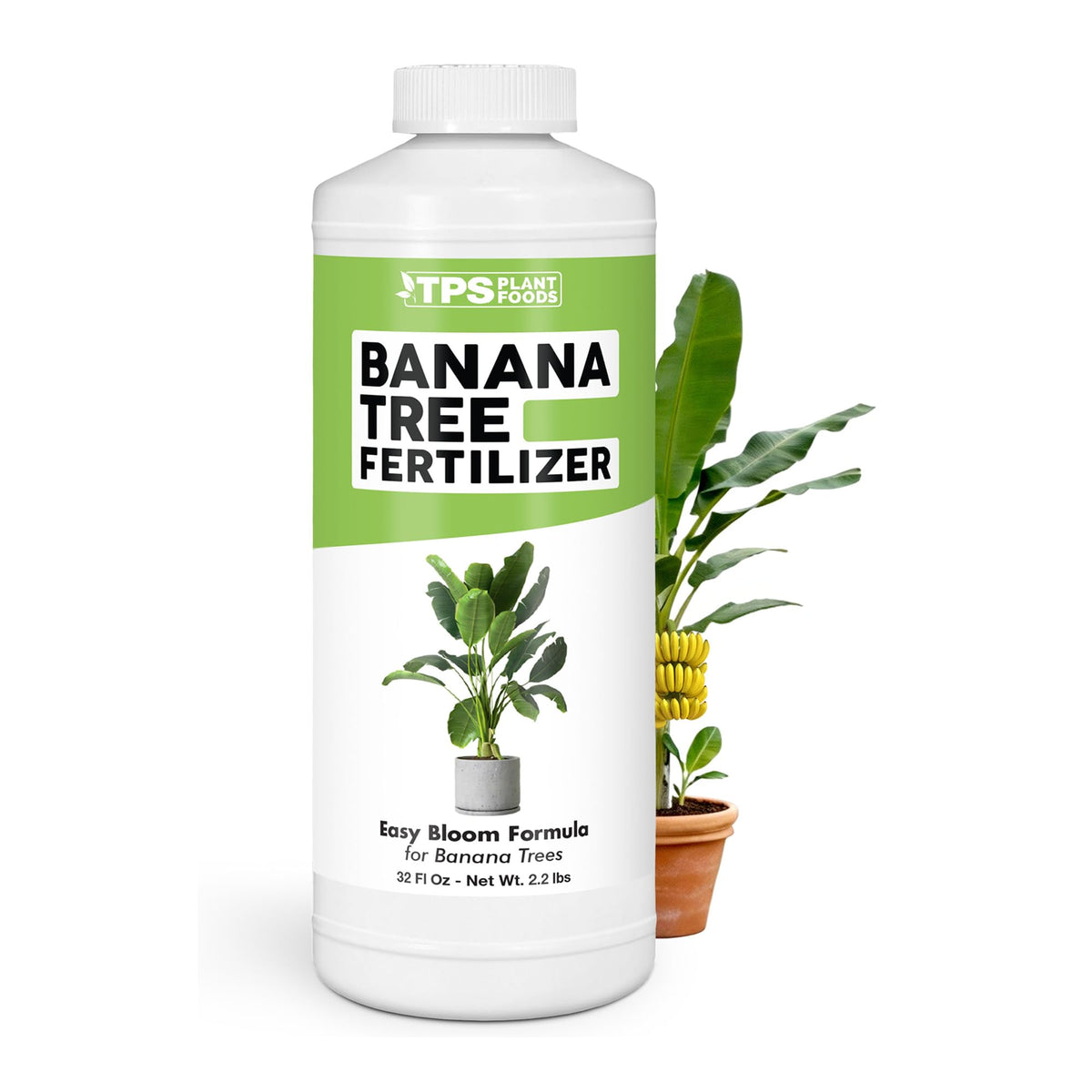 TPS NUTRIENTS Banana Tree Fertilizer bottle pour enables quick feeding for growth.
