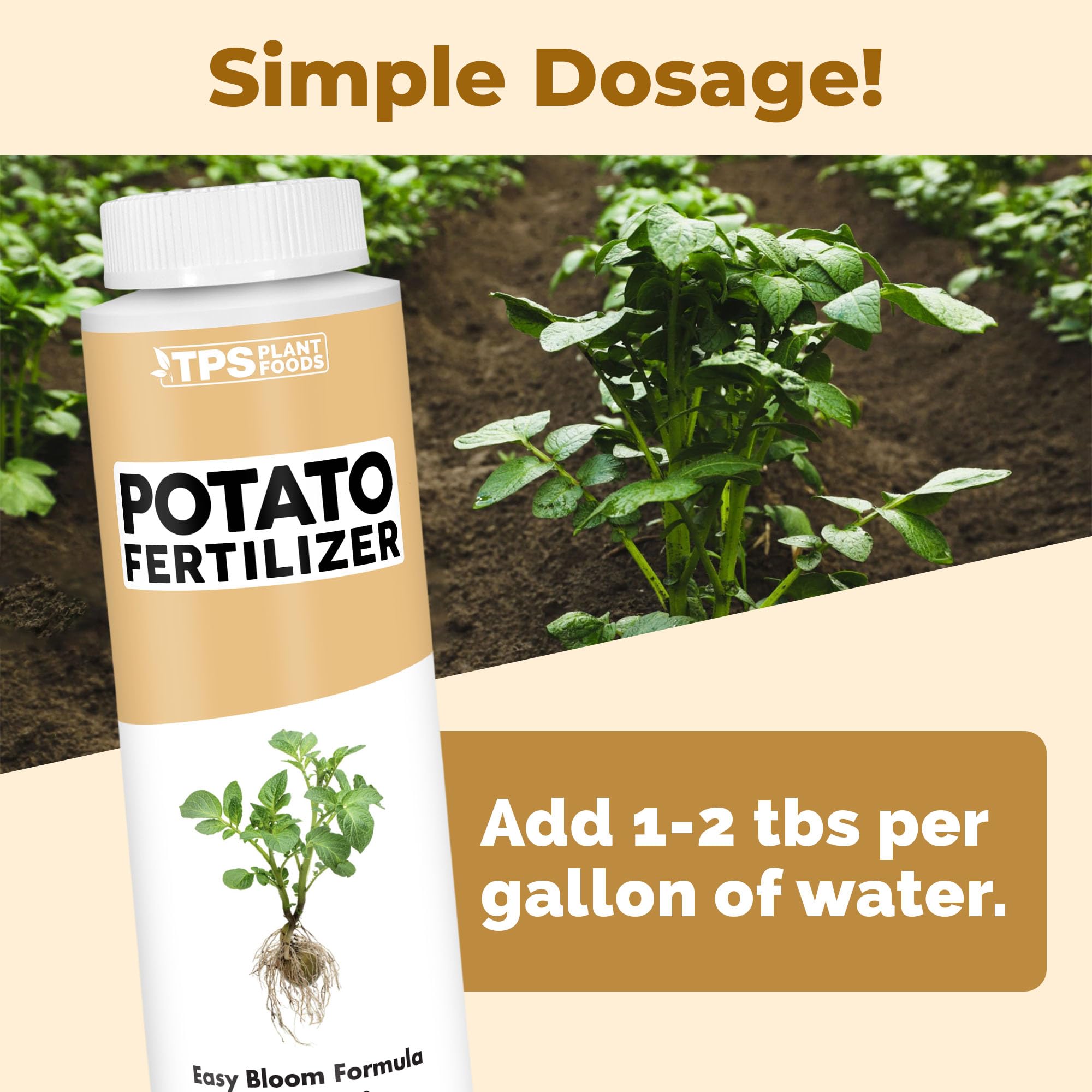 TPS NUTRIENTS Bigger Tubers imply potential larger harvests with consistent feeding