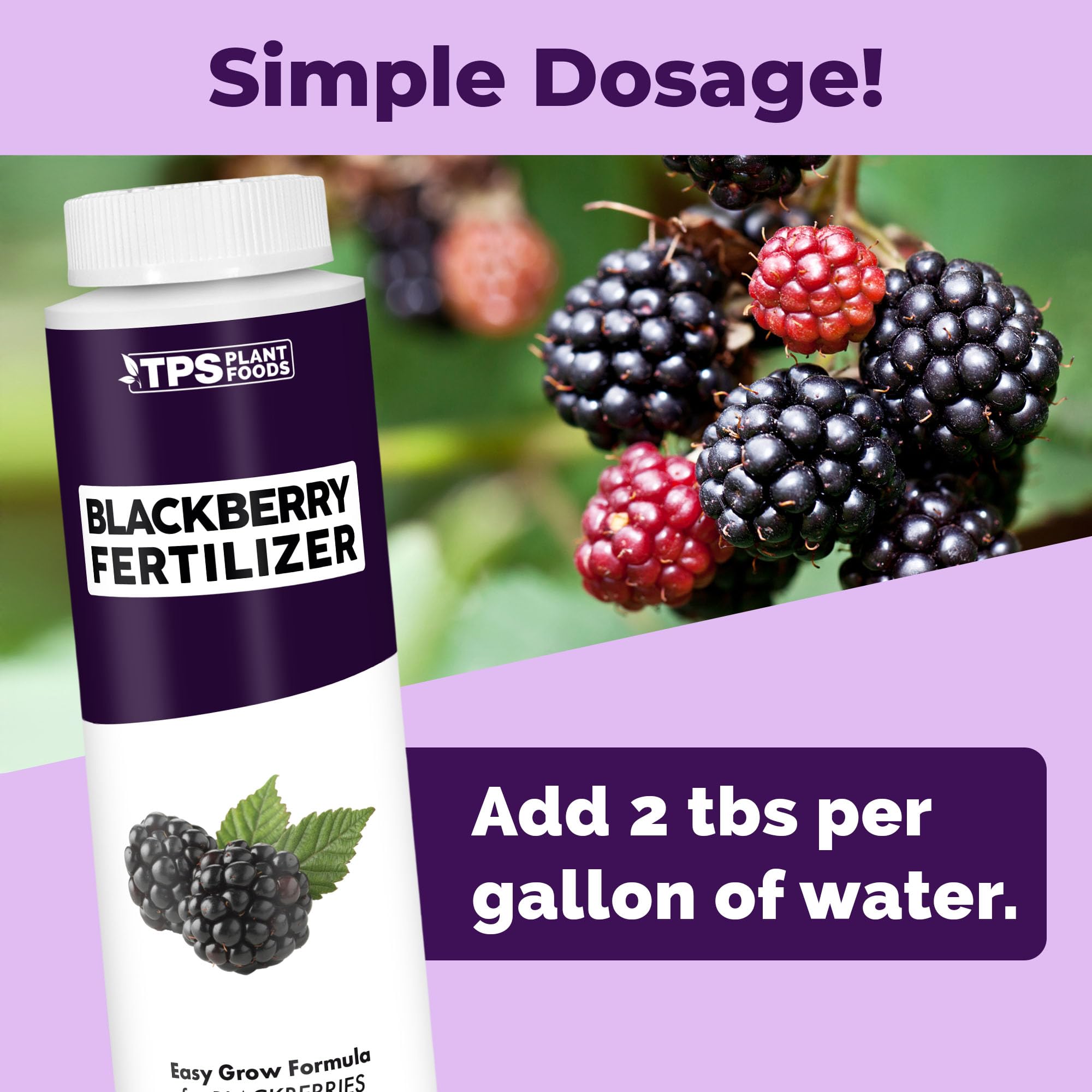TPS NUTRIENTS Blackberry Fertilizer growth-canes supports strong canes and roots