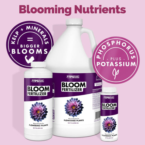 Pouring Bloom into water for even, garden-wide distribution.