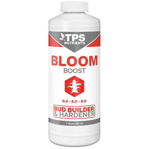 TPS Nutrients Bloom Bud Builder bottle pour enables effortless flowering nutrient application