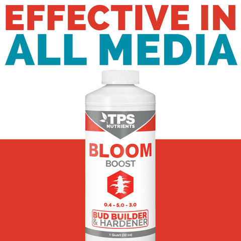 TPS Nutrients Bloom Bud Builder indoor plants demonstrating versatile bloom support