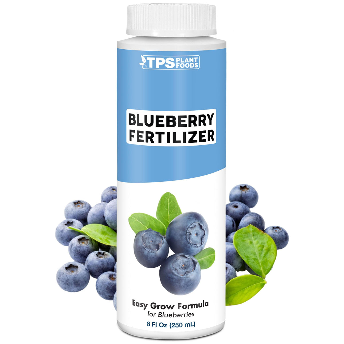 TPS NUTRIENTS Blueberry Fertilizer bottle supports bigger berries and stronger roots.