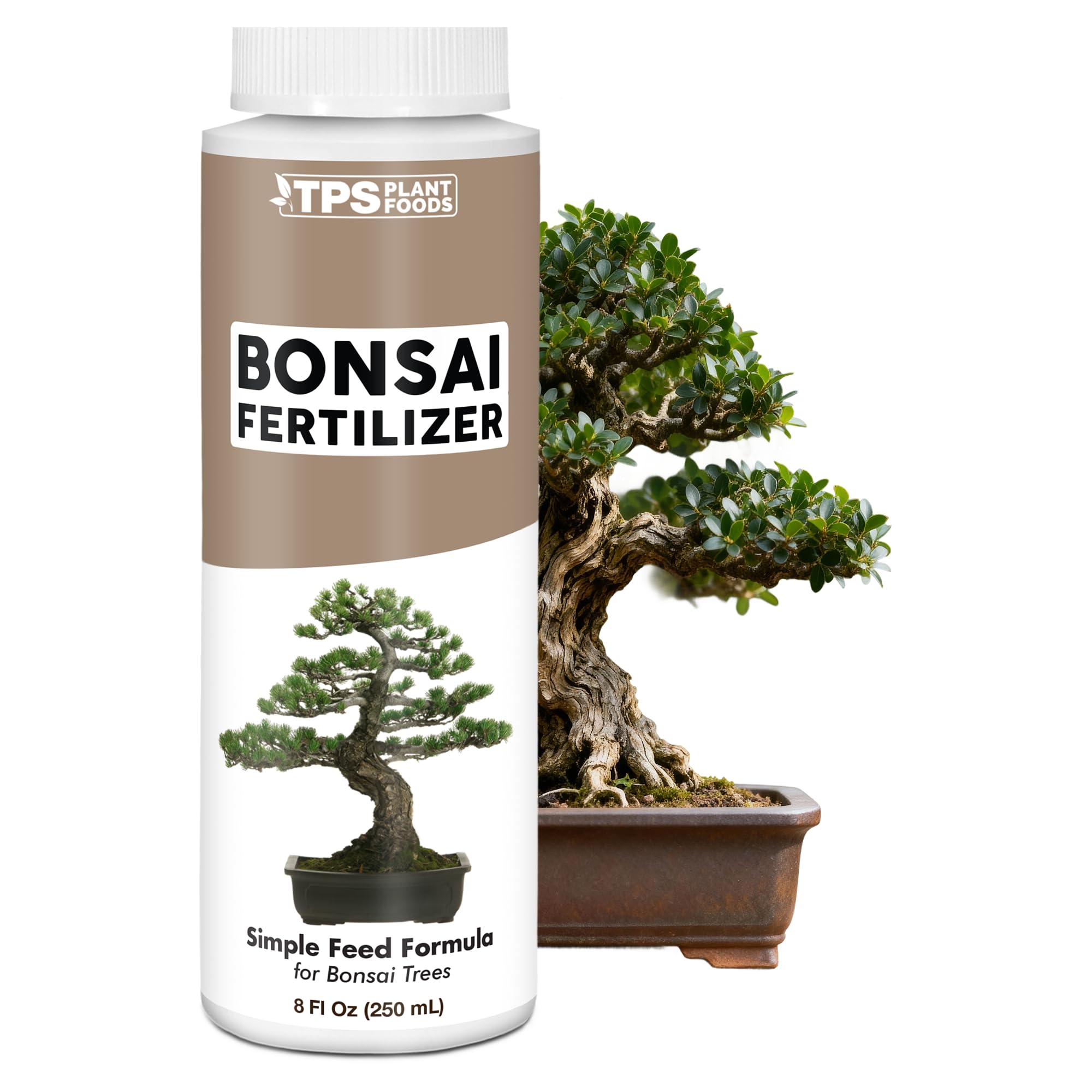 TPS NUTRIENTS Bonsai Fertilizer bottle for balanced growth.