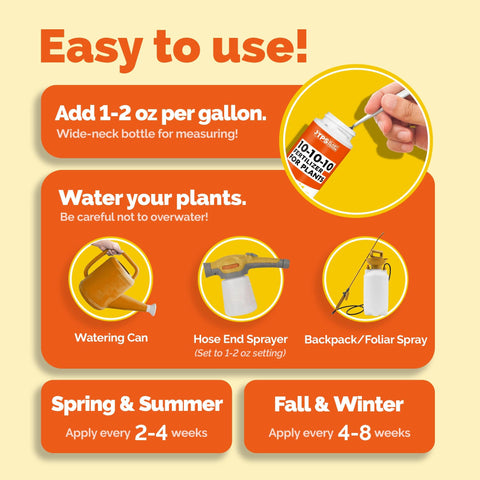 TPS NUTRIENTS bottle with measurement marks for easy dosing and repeatable feeding.