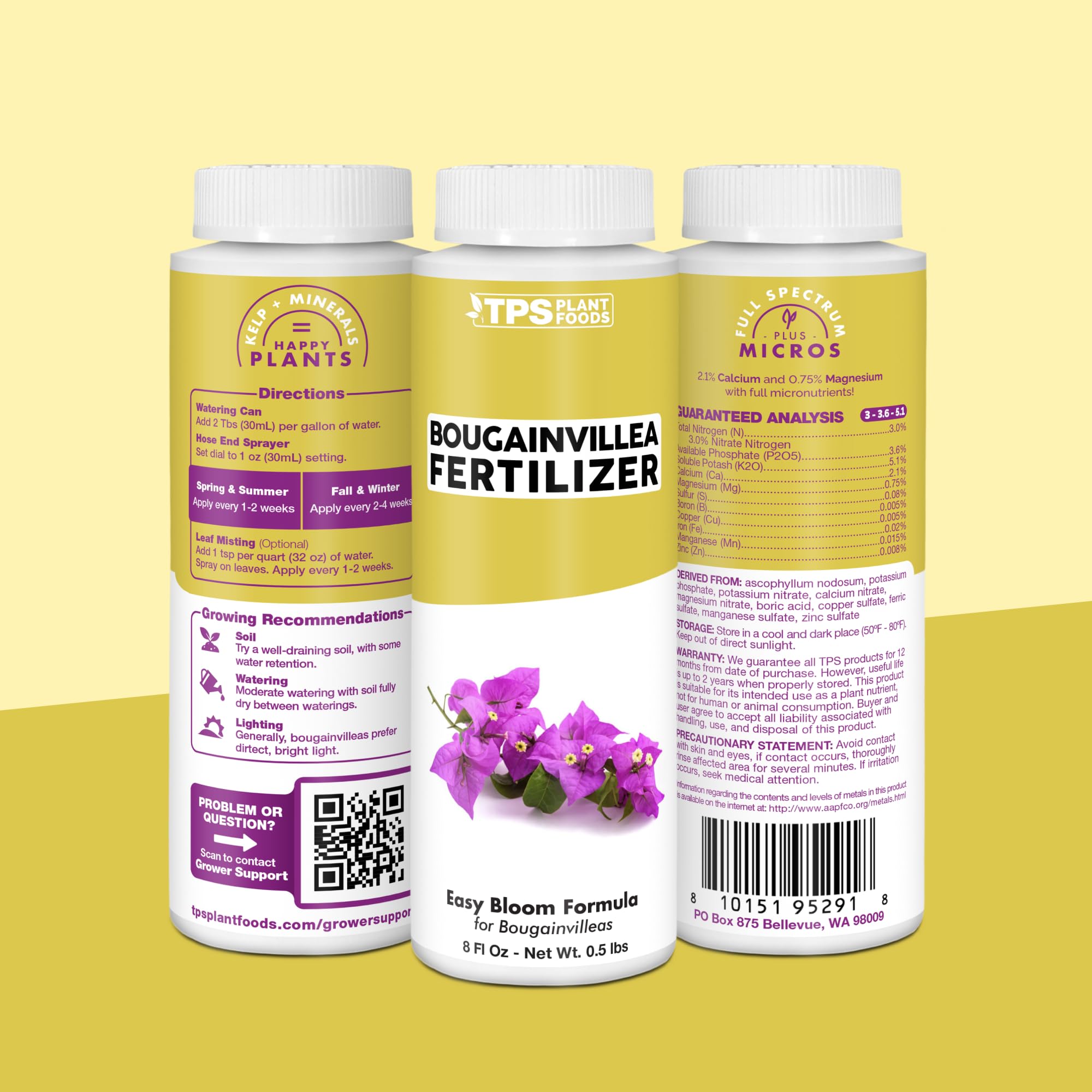 8oz TPS NUTRIENTS bottle on shelf ready to nourish roots