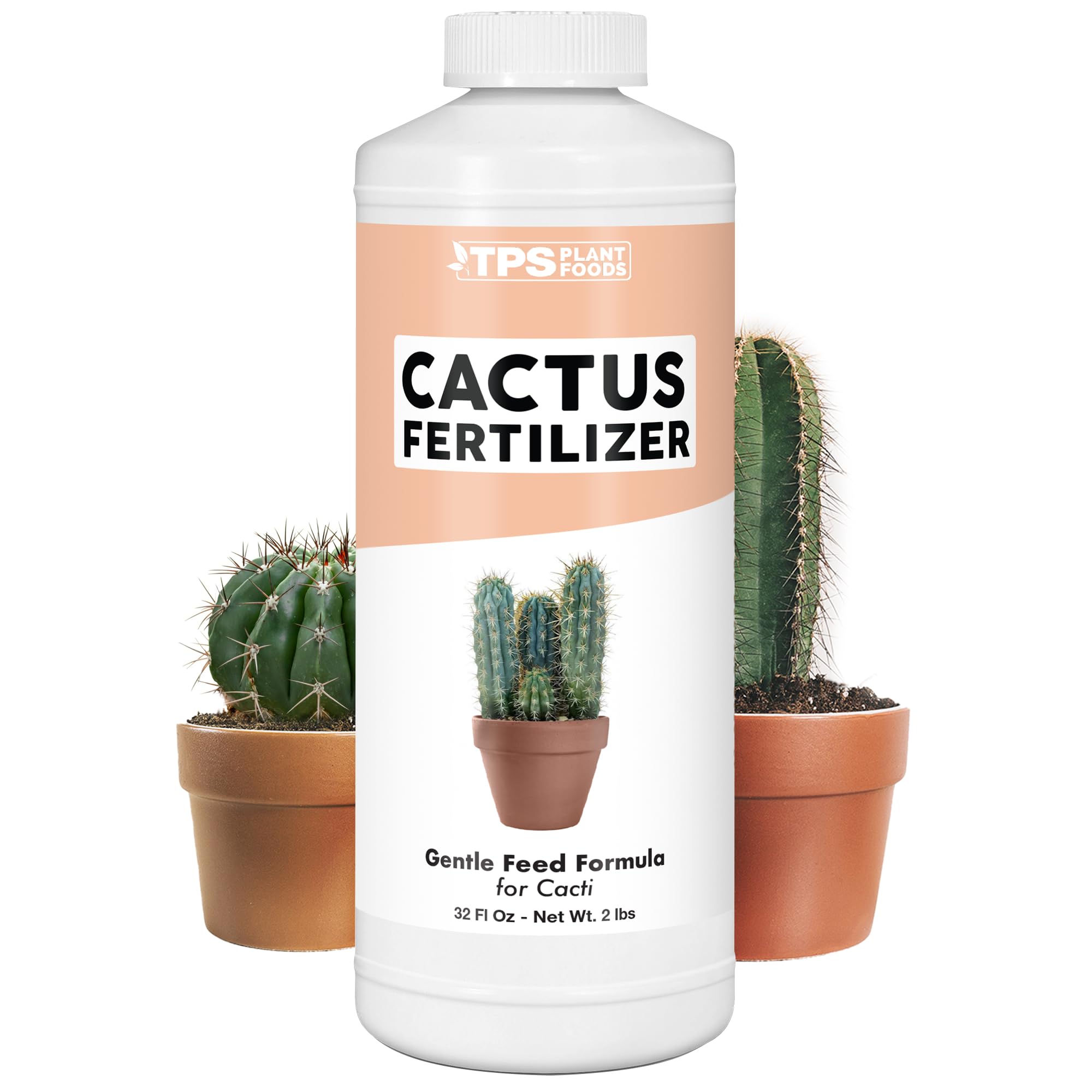 TPS Nutrients cactus fertilizer bottle 32oz ready for desert plant care and blooming support