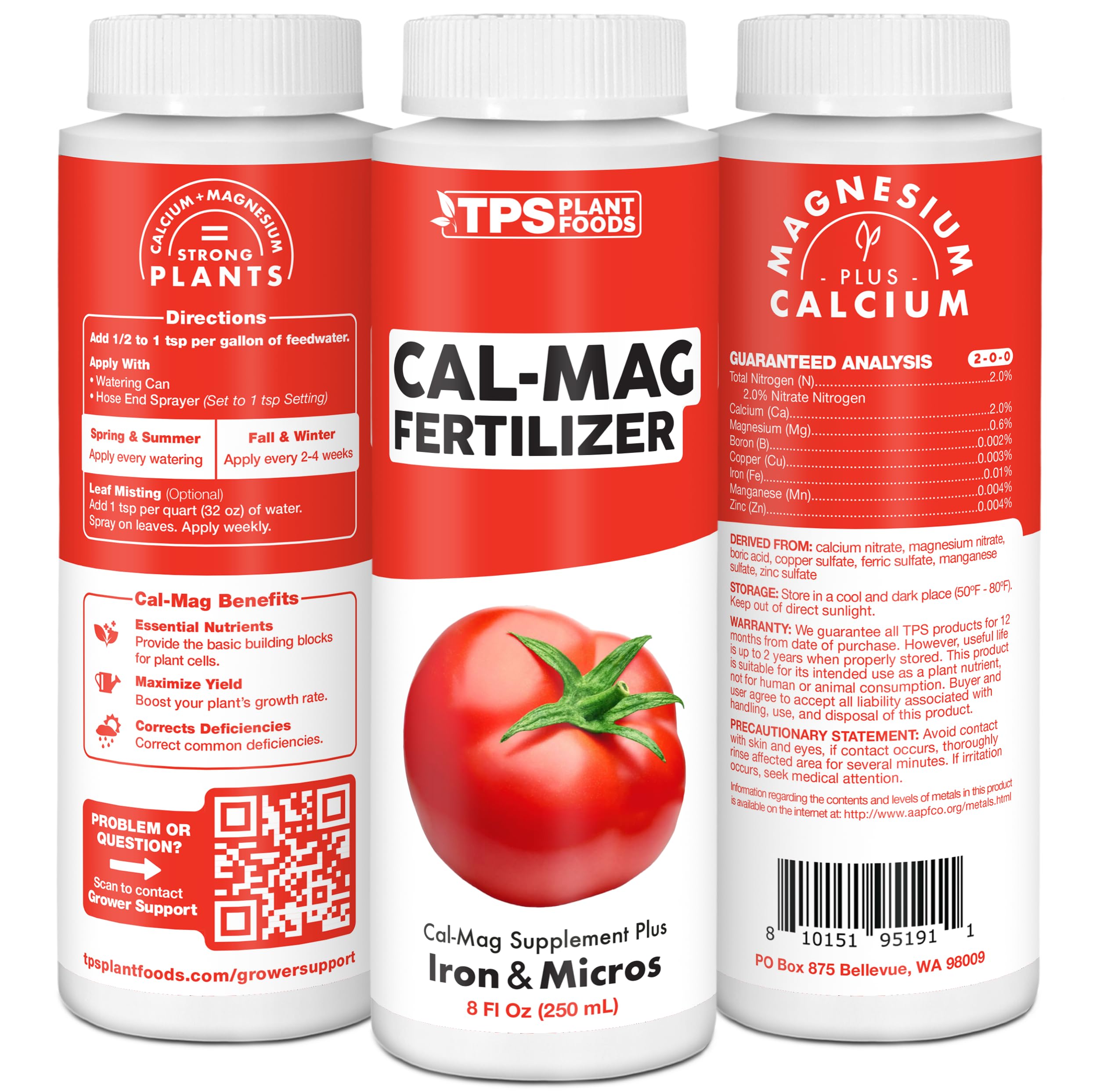 TPS NUTRIENTS Cal-Mag supports healthy plant growth and sturdy stems