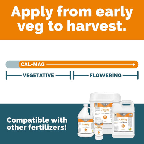 TPS NUTRIENTS Cal-Mag OAC nutrition panel highlights minerals and micronutrients.