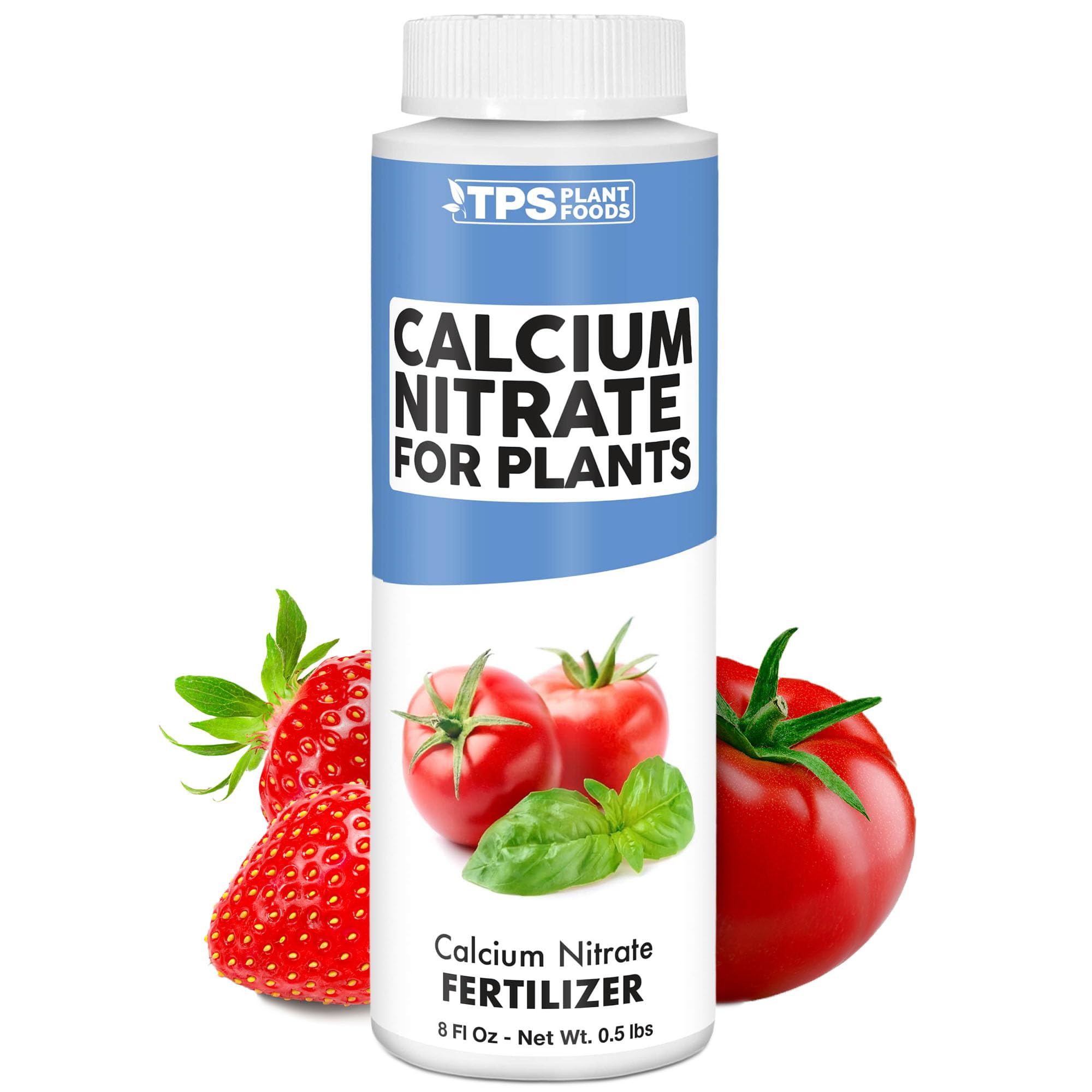 TPS Nutrients Calcium Nitrate Liquid bottle supports balanced nutrition for lush leaves.