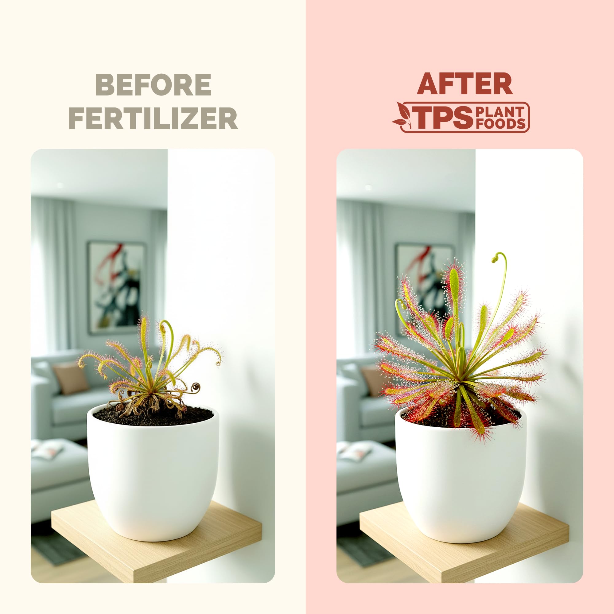 TPS NUTRIENTS carnivorous fertilizer supports pitcher development with gentle nutrition.