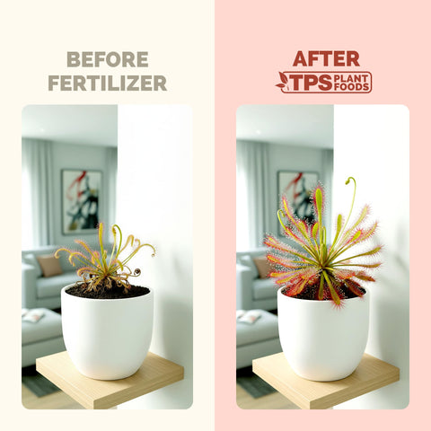 TPS NUTRIENTS carnivorous fertilizer supports pitcher development with gentle nutrition.