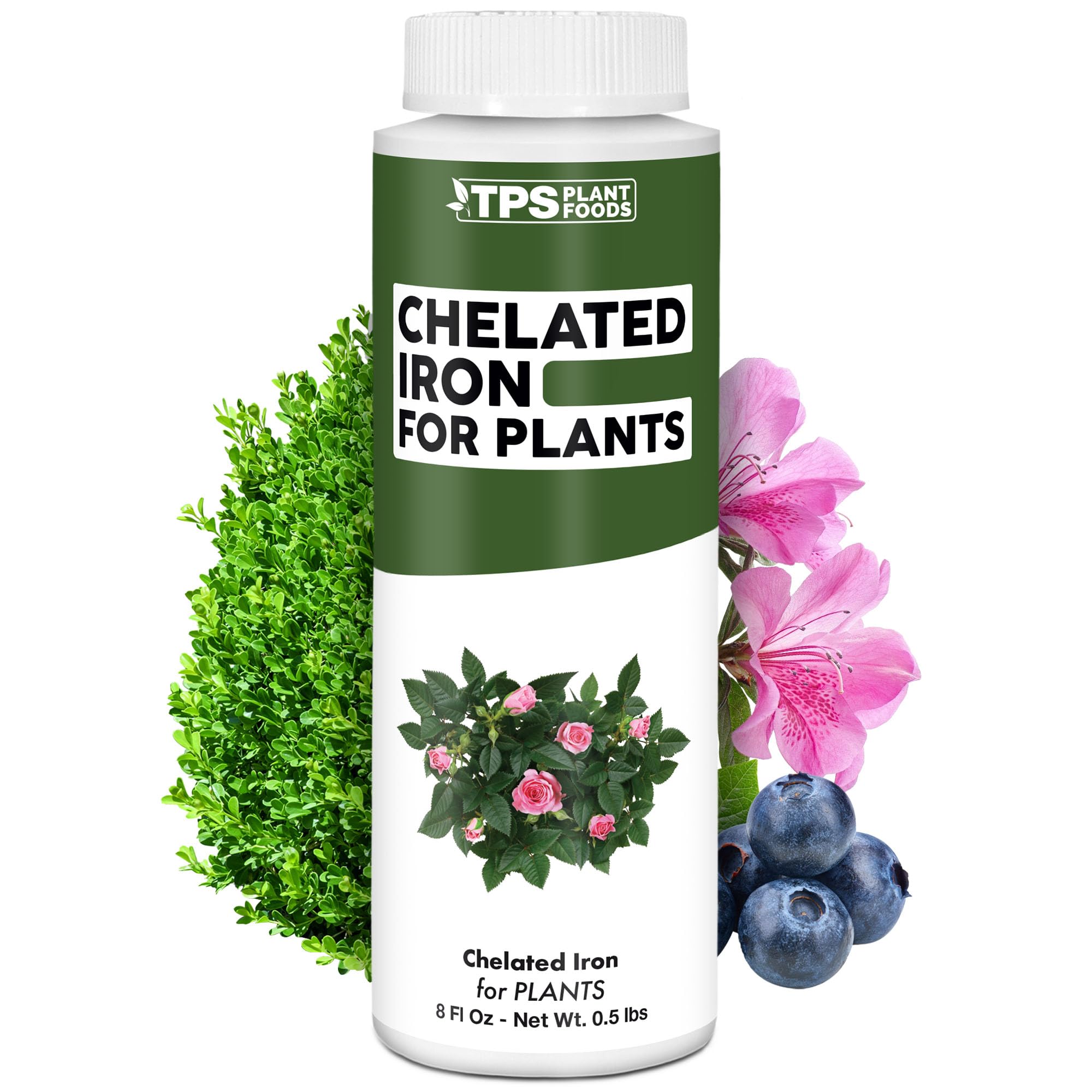 TPS NUTRIENTS Chelated Iron bottle for trees promotes greener leaves and chlorosis relief