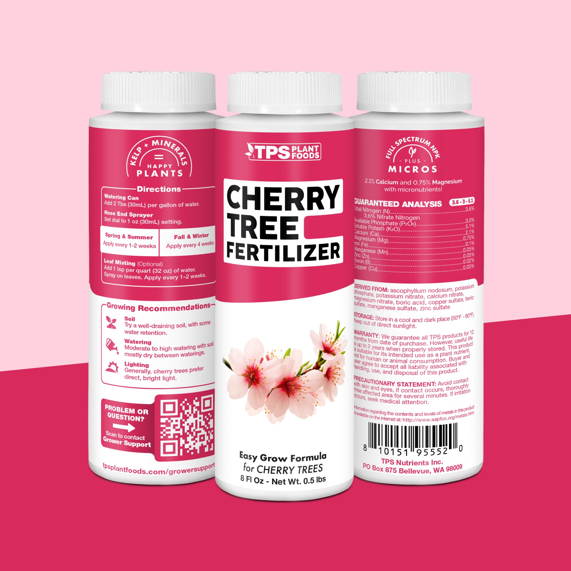 TPS NUTRIENTS cherry tree fertilizer 8oz pack ready for home use.