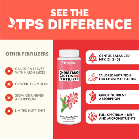 TPS NUTRIENTS Christmas Cactus Fertilizer supports steady indoor growth