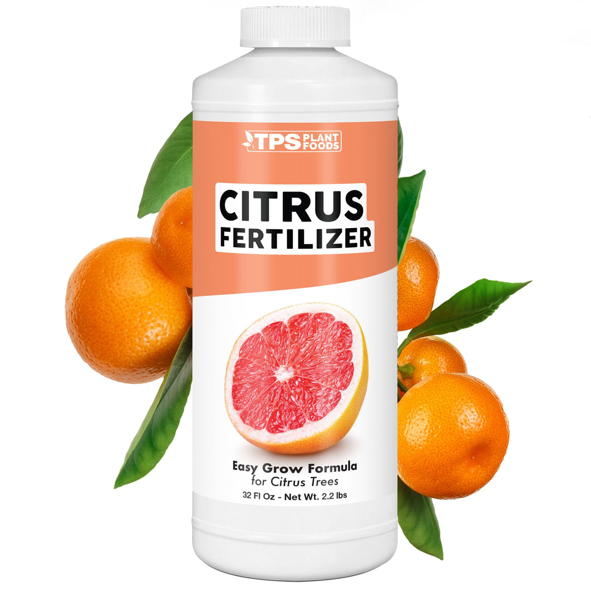 TPS NUTRIENTS Citrus Fertilizer bottle pour for even feeding on citrus trees
