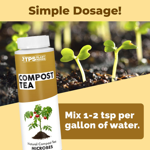 TPS NUTRIENTS Compost Tea being poured to support roots