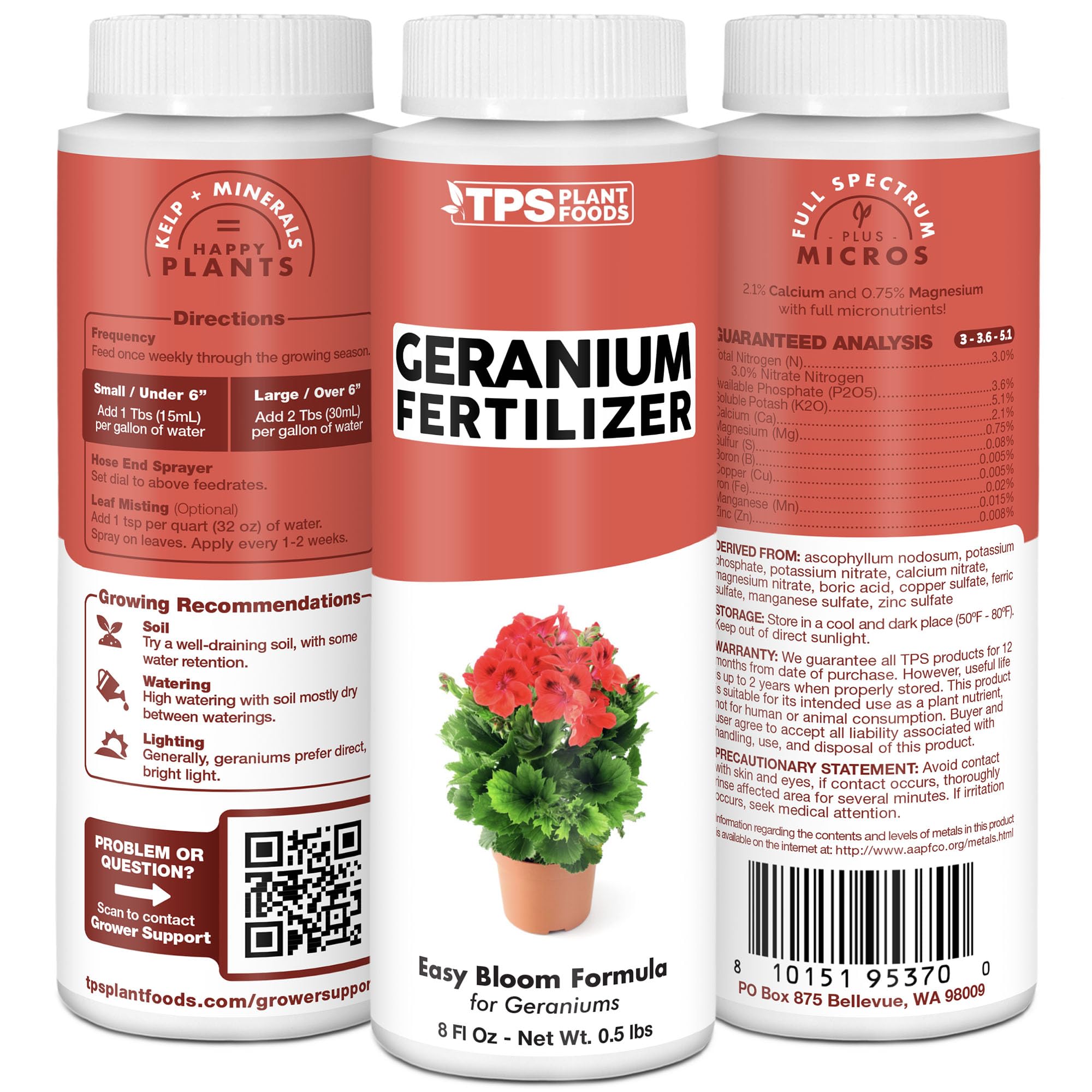 TPS NUTRIENTS Container Garden image highlights use in pots and beds