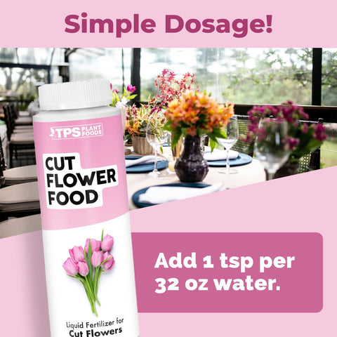 TPS NUTRIENTS Cut Flower Food kit with easy-to-follow instructions.