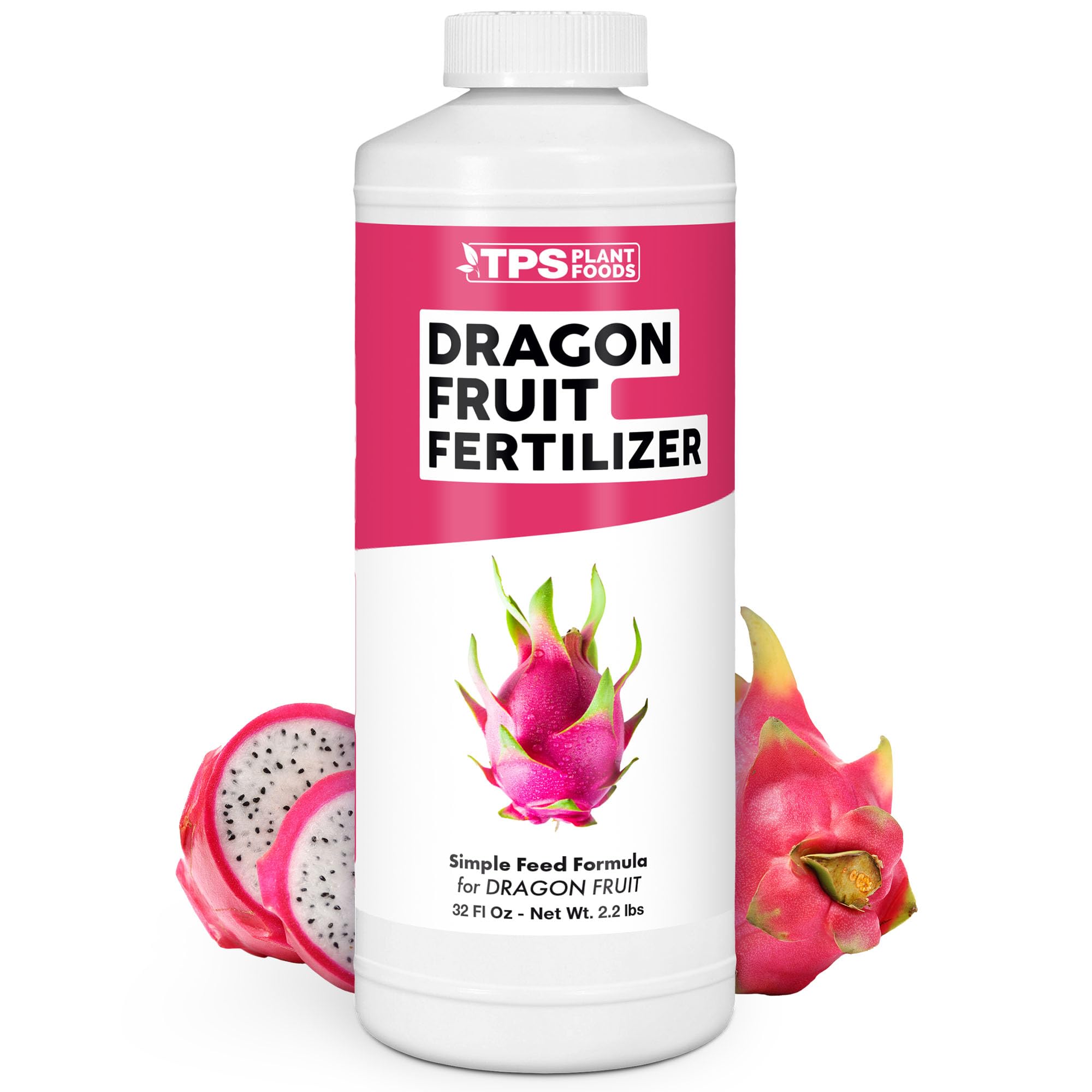 TPS NUTRIENTS Dragon Fruit Fertilizer bottle demonstrates easy liquid feeding for lush dragon fruit vines